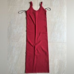 M - Forever 21 Red Ribbed Dress